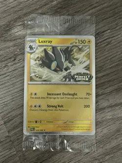 Pokemon Perfect Order LUXRAY 028/088 Best Buy Stamped Promo - Sealed - Image 1
