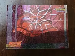 LP! HOLO Foil TEXTURE Black Pokemon Topps Awakenings #2 Mewtwo Strikes Back - Image 1
