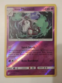 Pokemon TCG - Alolan Marowak 75/236 Sm-Unified Minds - Reverse Holo - Near Mint - Image 1