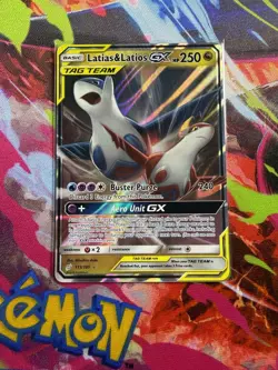 Pokemon Latias & Latios GX TAG TEAM Team Up Ultra Rare 113/181 Holo 250 HP - Image 1