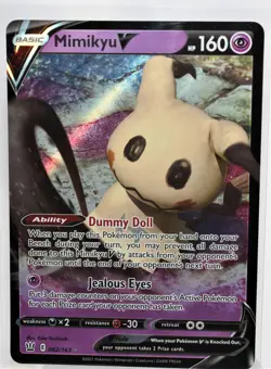 Mimikyu V 62/163 - Battle Styles ULTRA RARE HOLO- NM/MINT- Pokemon TCG - Image 1