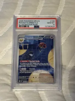 PSA 10 - Rocket’s Orbeetle Illustration Rare #198 - 2025 Pokemon DRI EN - Image 1