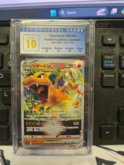 CGC Perfect 10 Pokemon Charizard VSTAR Star Birth Holo 015/100 Japanese - Image 1