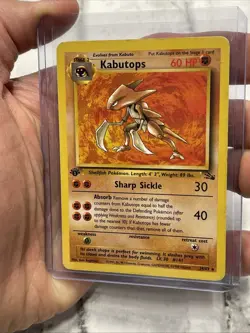 Wizards Pokemon TCG Kabutops Fossil No.24/62 Rare 1st Edition 1999 Stage 2 LP - Image 2