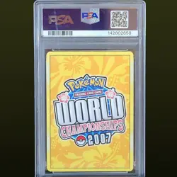 2007 POKEMON WORLD CHAMPIONSHIPS PROMO MEW EX #88 PSA 7 NM - Image 2