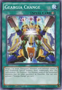 Geargia Change SHVI EN095 - YuGiOh Card - Common - 1st Edition - NM - Image 2