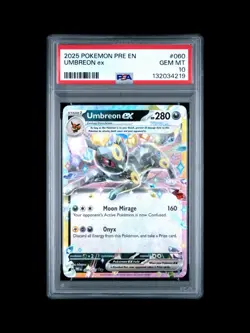 2025 POKEMON PRE EN-PRISMATIC EVOLUTIONS #060 UMBREON EX PSA 10 - Image 1