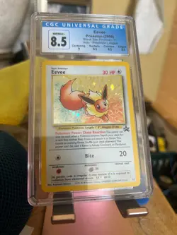 2000 Pokemon Black Star Promos Eevee Pokemon League 11 CGC 8.5 - Image 1