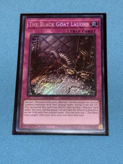 Yugioh The Black Goat Laughs Phni 1st Edition Secret Lp - Image 1