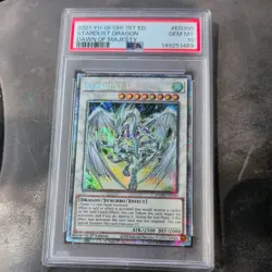 Yugioh 1st Ed Stardust Dragon DAMA-EN100 Dawn of Majesty Starlight Rare| Pop 182 - Image 1