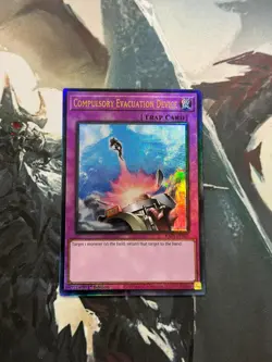 Yugioh Compulsory Evacuation Device Prismatic Ultimate Rare RA01 - Image 1
