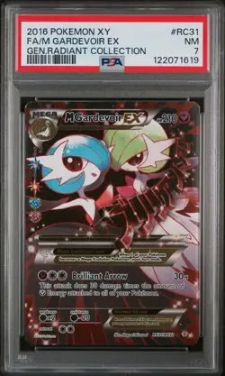 Pokemon TCG 2016 XY Generations Radiant Collection #RC31 FA/M Gardevoir Ex PSA 7 - Image 1