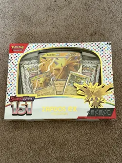 Pokemon TCG Scarlet & Violet 151 Zapdos EX Collection Box Sealed NEW - Image 1