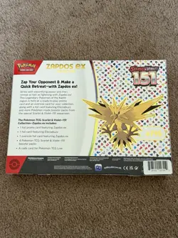 Pokemon TCG Scarlet & Violet 151 Zapdos EX Collection Box Sealed NEW - Image 2