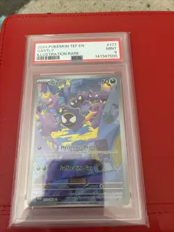 Pokemon Card SV Temporal Forces Gastly Illustration Rare PSA 9 177/162 - Image 1