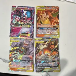 Pokemon TAG TEAM GX Holo Card Lot 4 Mega Gardevoir Charizard Machamp Reshiram - Image 1