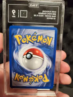 Dark Alakazam Team Rocket 1st Edition Holo Rare TAG 9 1/82 2000 Pokemon TCG Card - Image 5