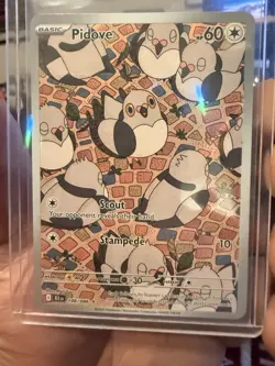 Pokemon Pidove Illustration Rare Sv: Black Bolt 148/086 Holo Full Art Card - Image 1