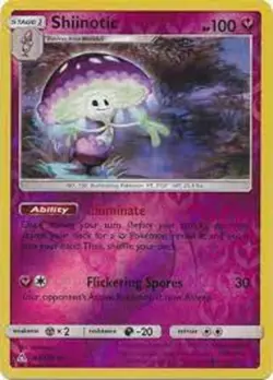 POKEMON CARD REVERSE HOLO SHIINOTIC 93/156 NO 756 ILLUMINATING POKEMON TCG CCG - Image 1