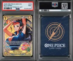 PSA 9 Nico Robin EB03-055 SP SR English ONE PIECE Card Heroines Edition! - Image 3