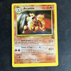 Arcanine 6 WOTC Black Star Promo Pokemon Card - Image 1