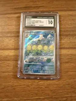 Pokemon Sunflora Art Rare Holo Card 102/101 CGC 10 Sv6 Transformation Mask 2024 - Image 1