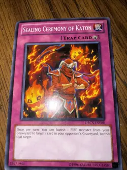 Sealing Ceremony of Katon 1st Ed. YuGiOh Order Chaos #ORCS-EN080 - Image 1