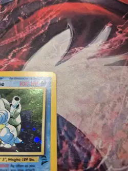 Blastoise 2/130 SWIRL Base Set 2 WOTC Pokemon Card Holo Foil Rare LP/MP - Image 3