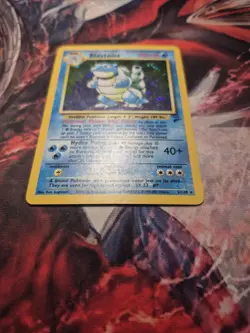 Blastoise 2/130 SWIRL Base Set 2 WOTC Pokemon Card Holo Foil Rare LP/MP - Image 4