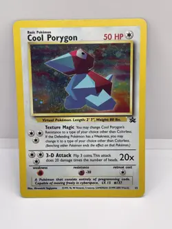 Pokemon TCG Cool Porygon Wotc Promo 15 Holo Promo 2000 Swirl Card - Image 1