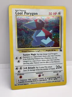 Pokemon TCG Cool Porygon Wotc Promo 15 Holo Promo 2000 Swirl Card - Image 2