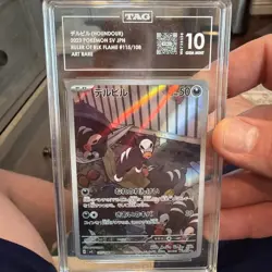 TAG Gem Mint 10 - Houndour AR 115/108 - Ruler of the Black Flame sv3 Pokemon🔥📈 - Image 1
