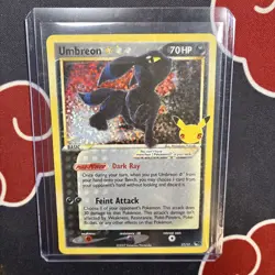 Pokemon Umbreon Star 17/17 Celebrations Classic Collection Holo 2007 70 HP - Image 1