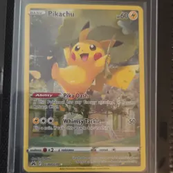 Pokemon Pikachu Holo Ultra Rare Crown Zenith GG30/GG70 Basic 60 HP Whimsy Tackle - Image 1