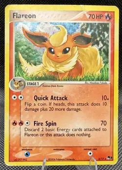Pokemon POP Series 3 Flareon Holo 2/17 HP - Image 1
