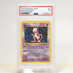 Pokemon TCG - Mewtwo Base Set 10/102 Holo Rare - Shadowless - PSA 7 NM - Image 2