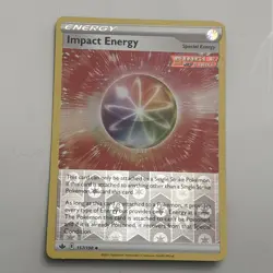 Impact Energy #157/198 Reverse Holo 2021 Pokemon Chilling Reign NM - Image 1
