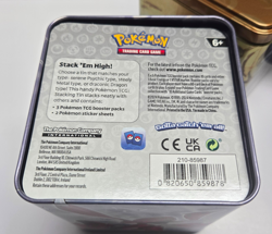 3X POKEMON TCG STACKING TINS EMPTY LOT DRAGON PSYCHIC STORAGE - Image 3