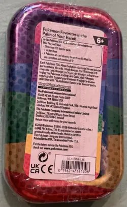 POKEMON TCG MEGA EVOLUTION ASCENDED HEROES TOGEPI MINI TIN with 2 Booster Packs - Image 2