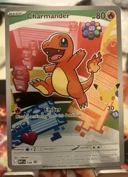 Pokemon First Partner Illustration Collection MEP Charmander 38 Black Star Promo - Image 1