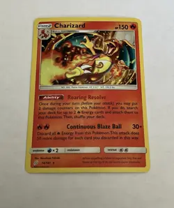 Charizard 14/181 Rare Team Up Pokemon NM - Costco Cosmos Holo - Image 1