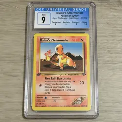 Blaine's Charmander 61/132 1st Ed CGC 9 Subgrades TCG Pokemon 2000 Gym Challenge - Image 1