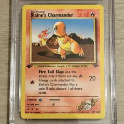 Blaine's Charmander 61/132 1st Ed CGC 9 Subgrades TCG Pokemon 2000 Gym Challenge - Image 3
