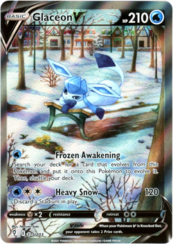 Glaceon V 175/203 - Alternate Full Art - Evolving Skies - Pokemon - NM/M English - Image 1