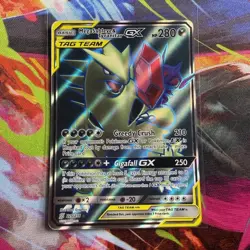 Pokemon Mega Sableye & Tyranitar GX TAG TEAM 225/236 Full Art Holo 280 HP - Image 1