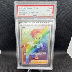 Pokemon Bea Trainer Secret Rare Full Art Vivid Voltage 193/185 Holo PSA 9 - Image 1