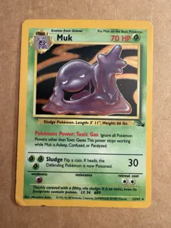 Muk 13/62 - Fossil - Holo - Pokemon - DMG - Image 1