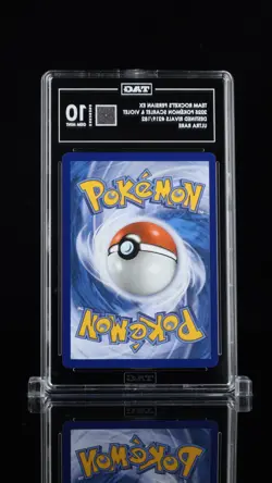Pokemon Destined Rivals TEAM ROCKET’S PERSIAN EX 219/182 Ultra Rare TAG 10 - Image 2