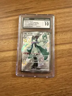 Pokemon Meowscarada Ex CGC 10 Shiny Secret Rare Holo 321/190 Sv4a Japanese - Image 1