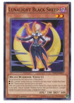 Lunalight Black Sheep SHVI EN011 - YuGiOh Card - Common - 1ST EDITION - NM - Image 1